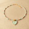 ketting blauw hart