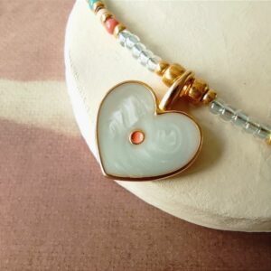 ketting blauw hart